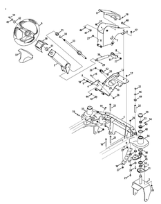 Part Location Diagram of 703-07486 Cub Cadet Front Frame Brace